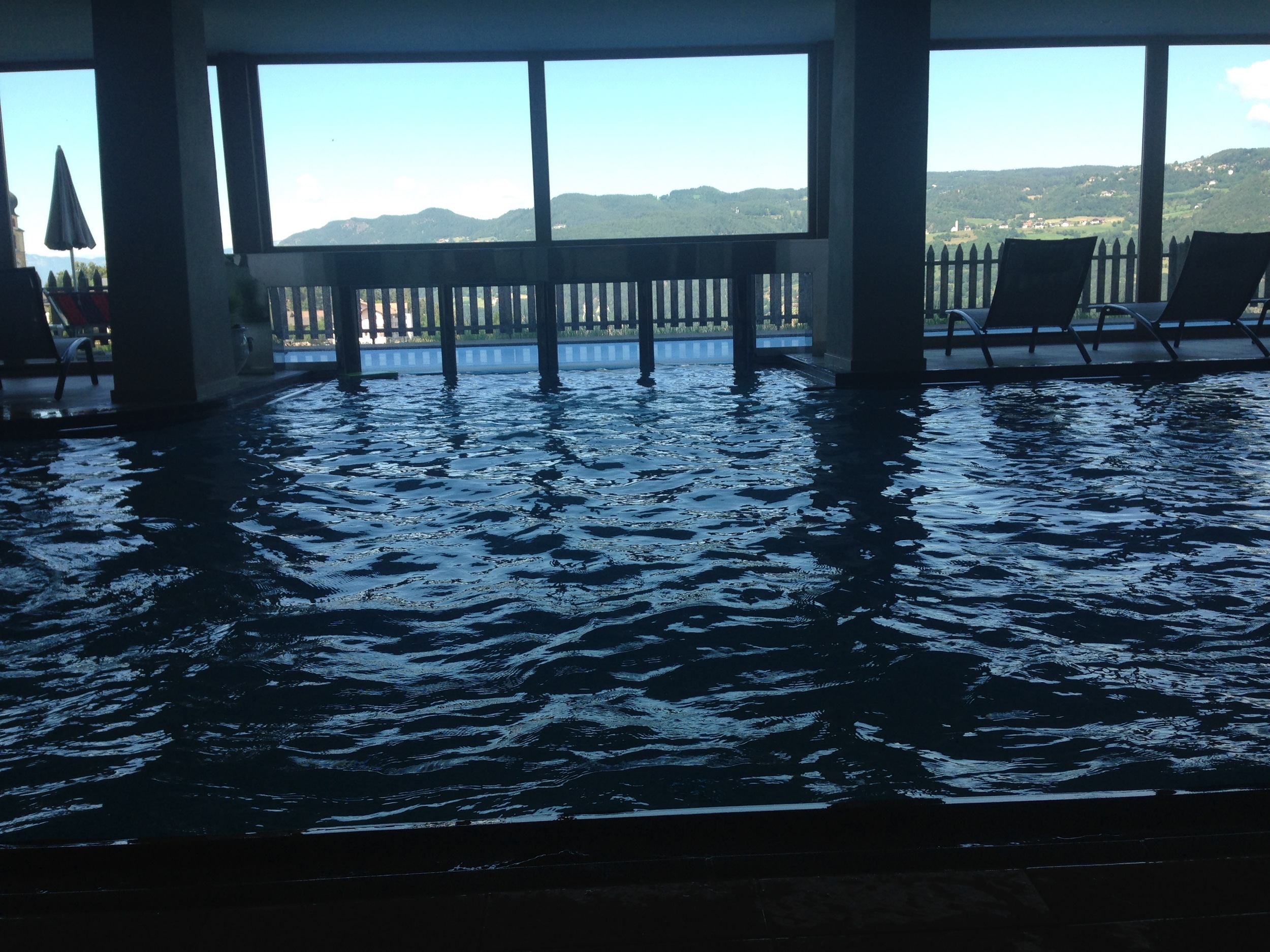 A pool with a view