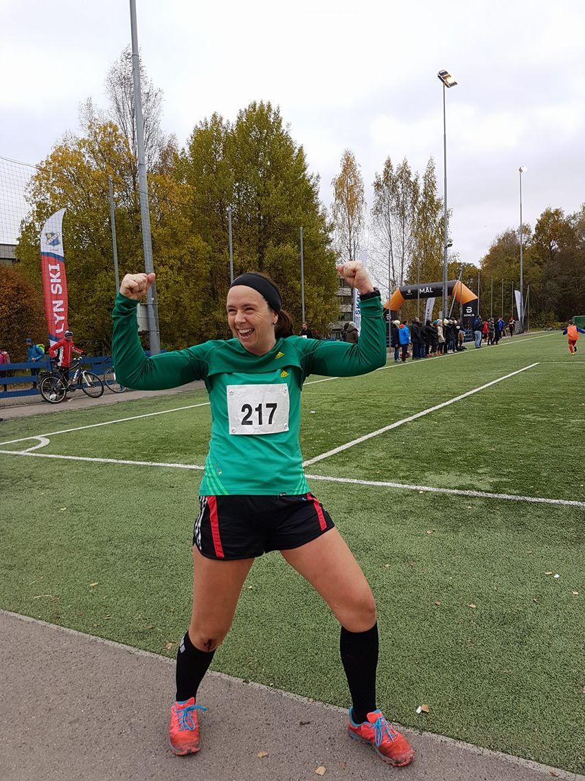 Bilde tatt av maratonmamma etter mål (HUN persa hvertfall!!)