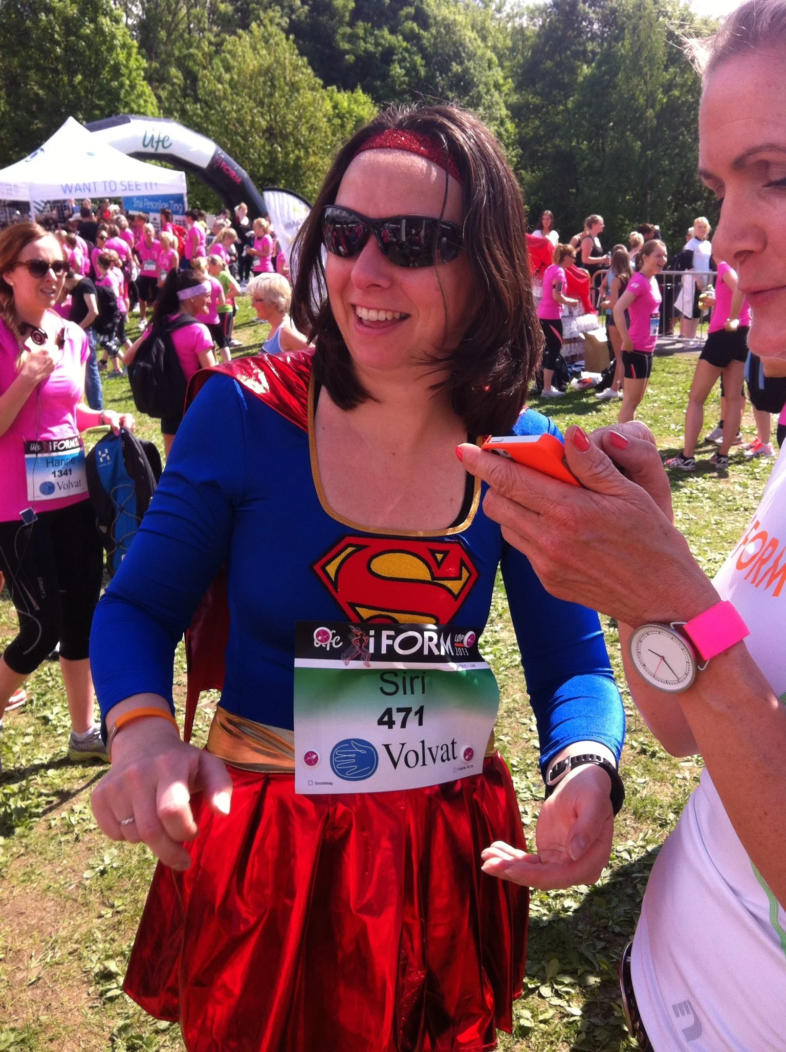 Iformløpet 2016 som supergirl