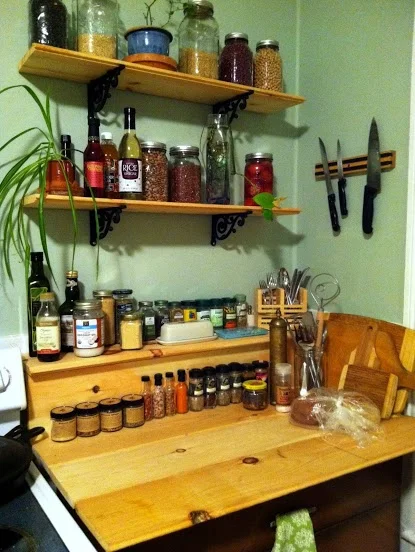 Counter, Back Splash & Shelves