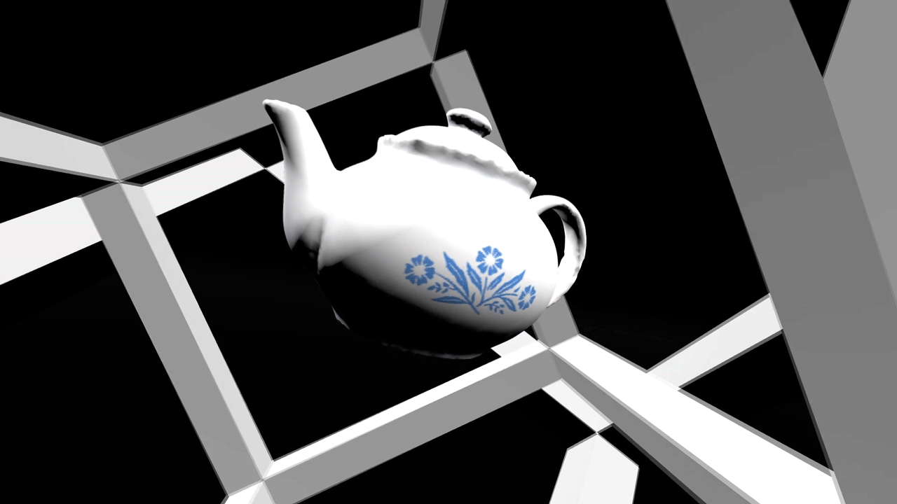   Blueberry Pie Under a Martian Sky screenshot from inside the VR experience.  