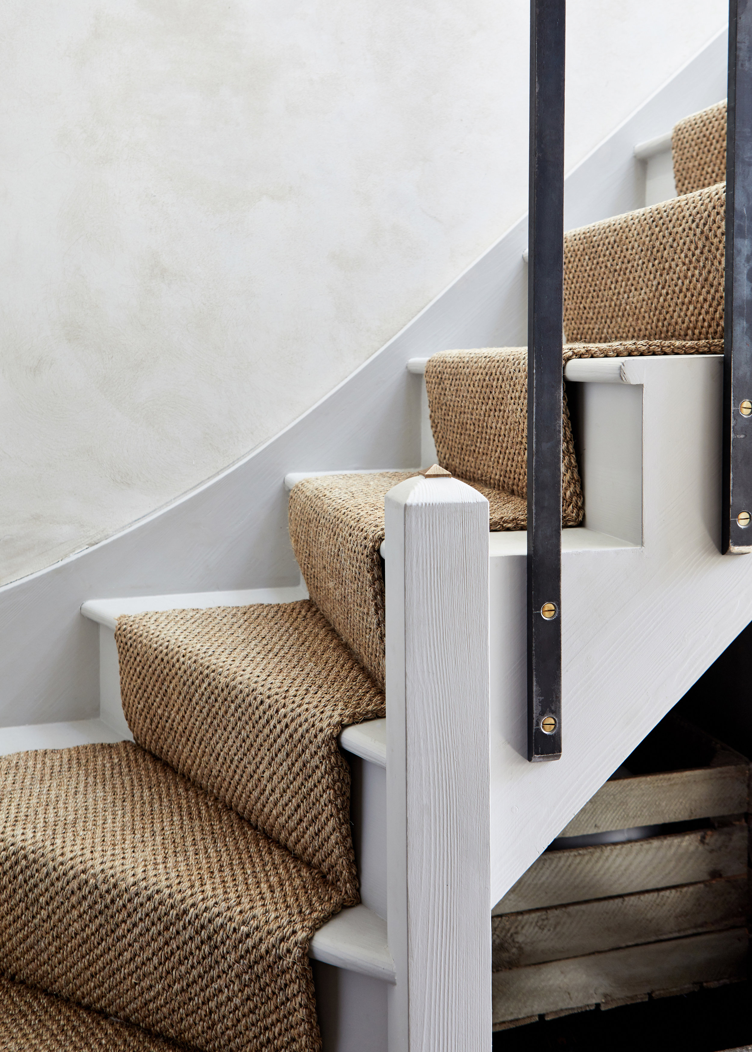Decorative stud on staircase