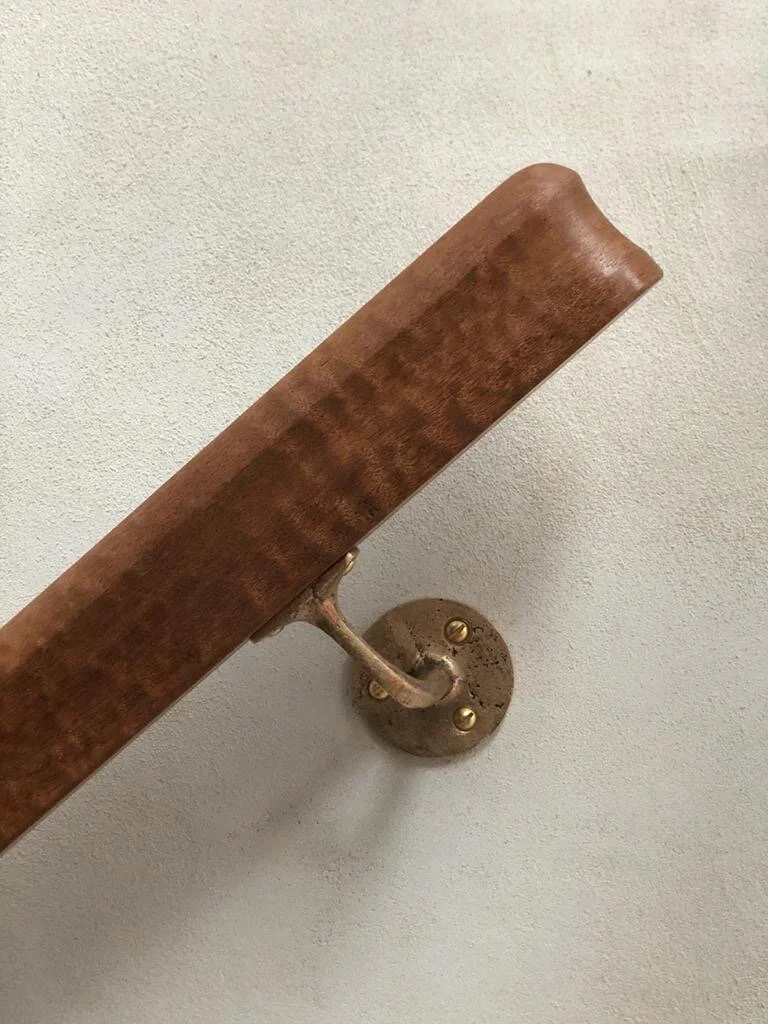 bronze stair handrail bracket
