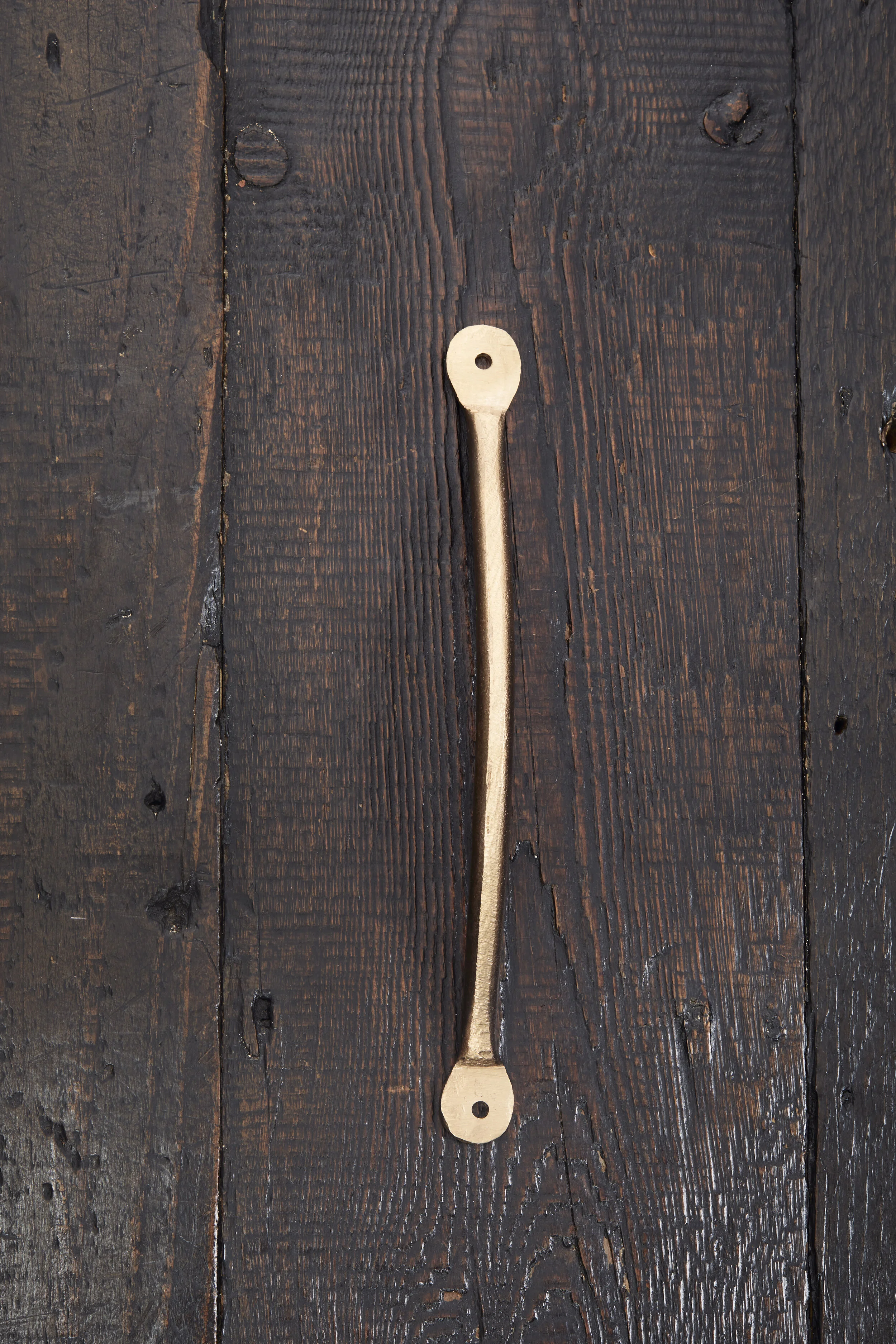 Large cast bronze pull handle