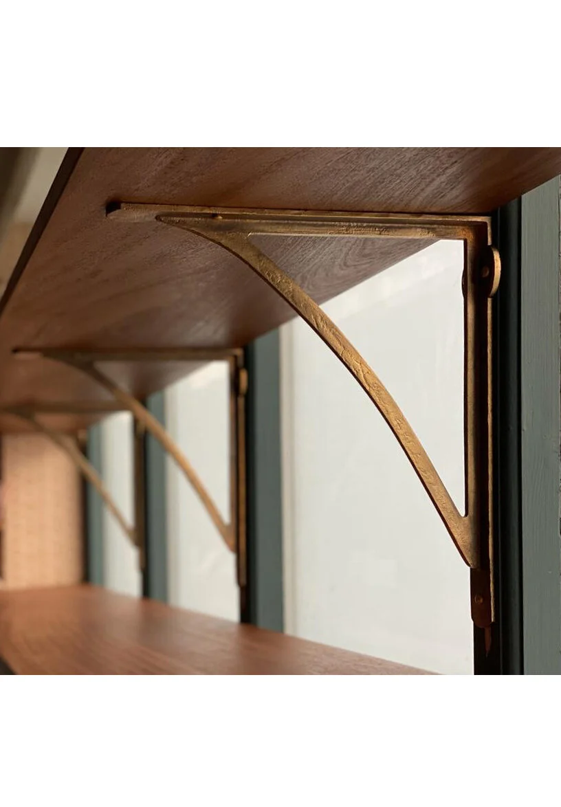 traditional large bronze shelf brackets