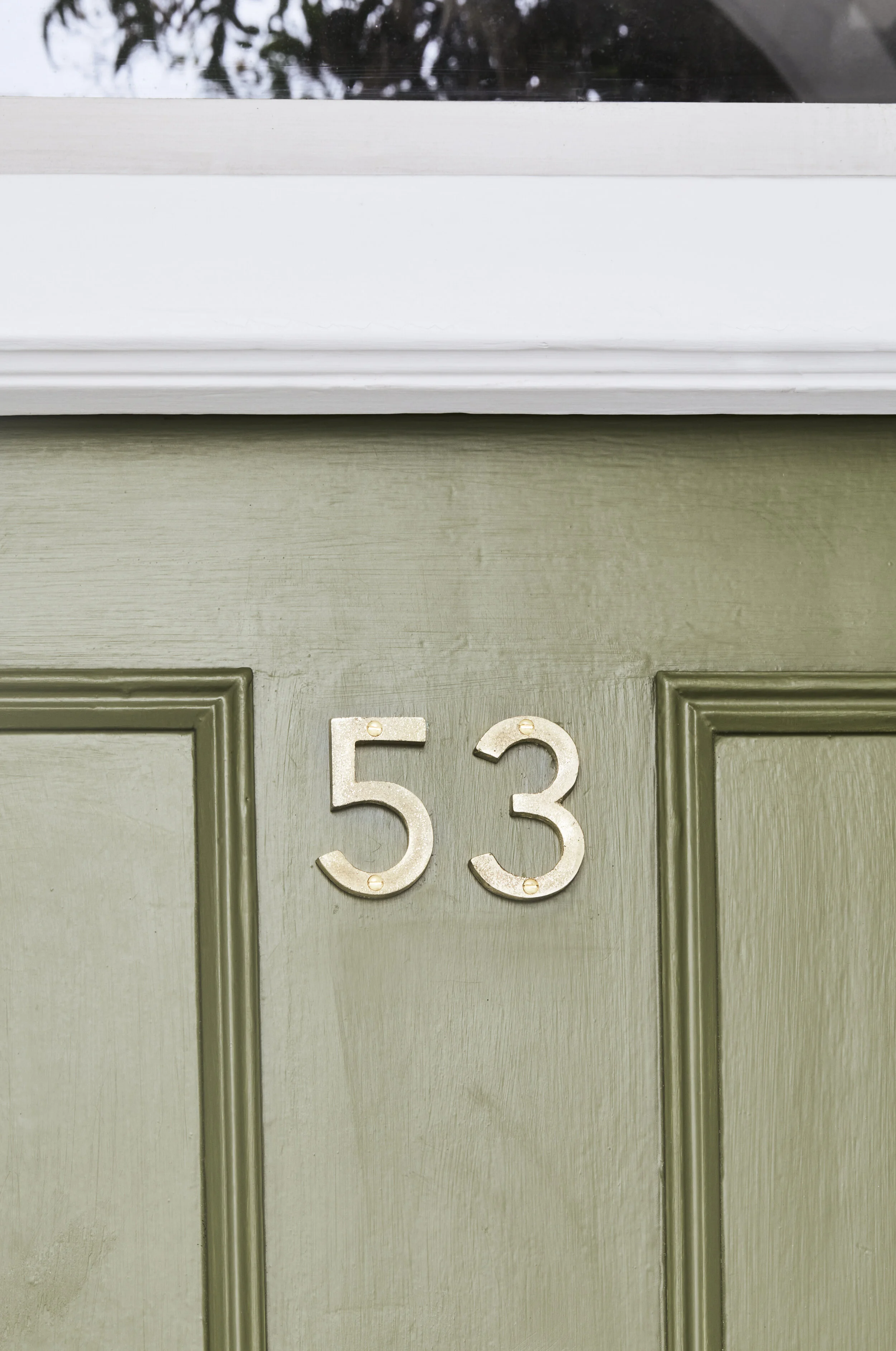 Solid Brass front door numbers