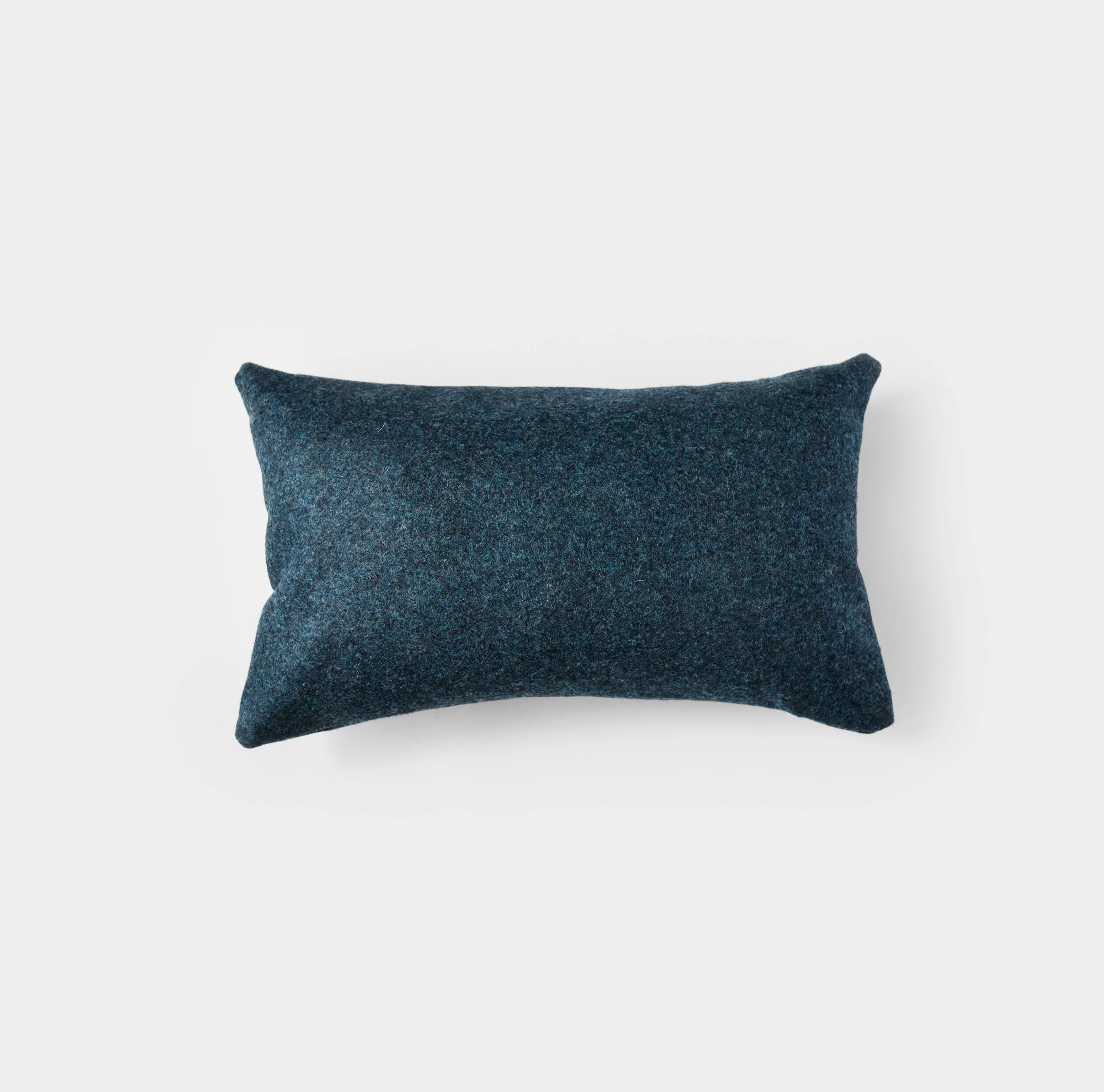 Marine blue felt wool cushion cover, 50x30cm