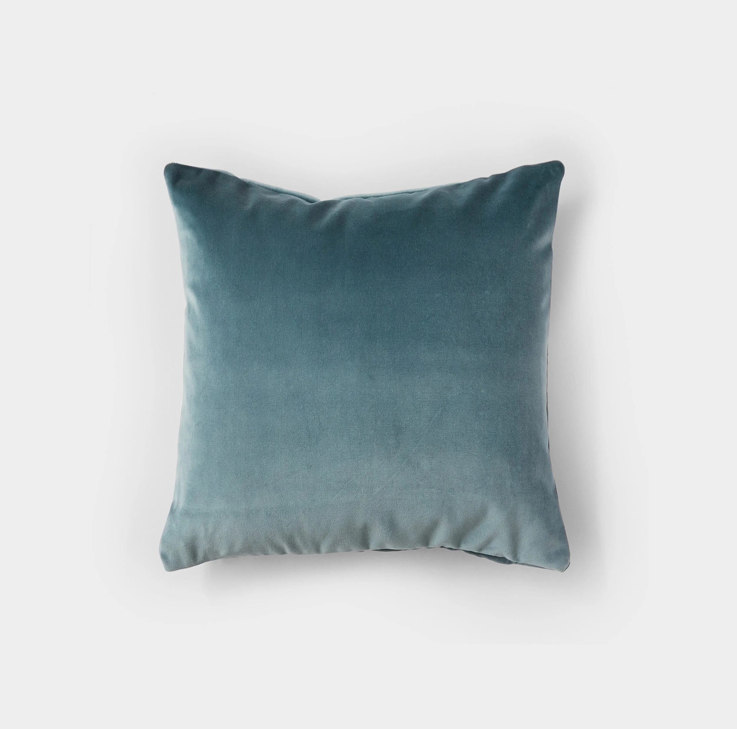 Recycled blue velvet cushion cover 50x50