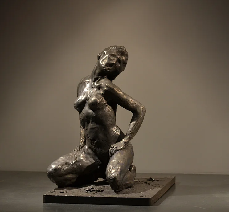 Untitled (Kneeling Woman) , 2012 Medium: Bronze Dimensions: 16 x 11.5 x 16 inches Edition of 9 Arabic Numbers and 2 Artist Proofs