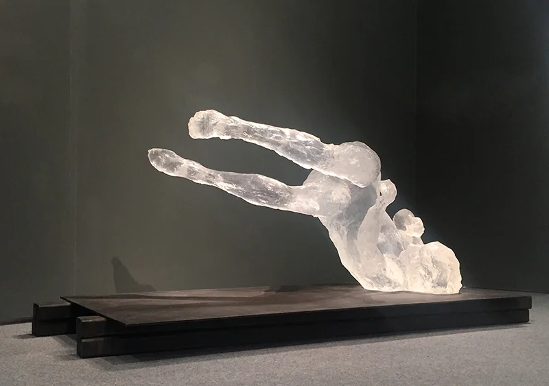 Tumbling Woman II Medium: Cast Clear Acrylic Resin Edition of 5 Arabic Numbers and 2 Artist Proofs 