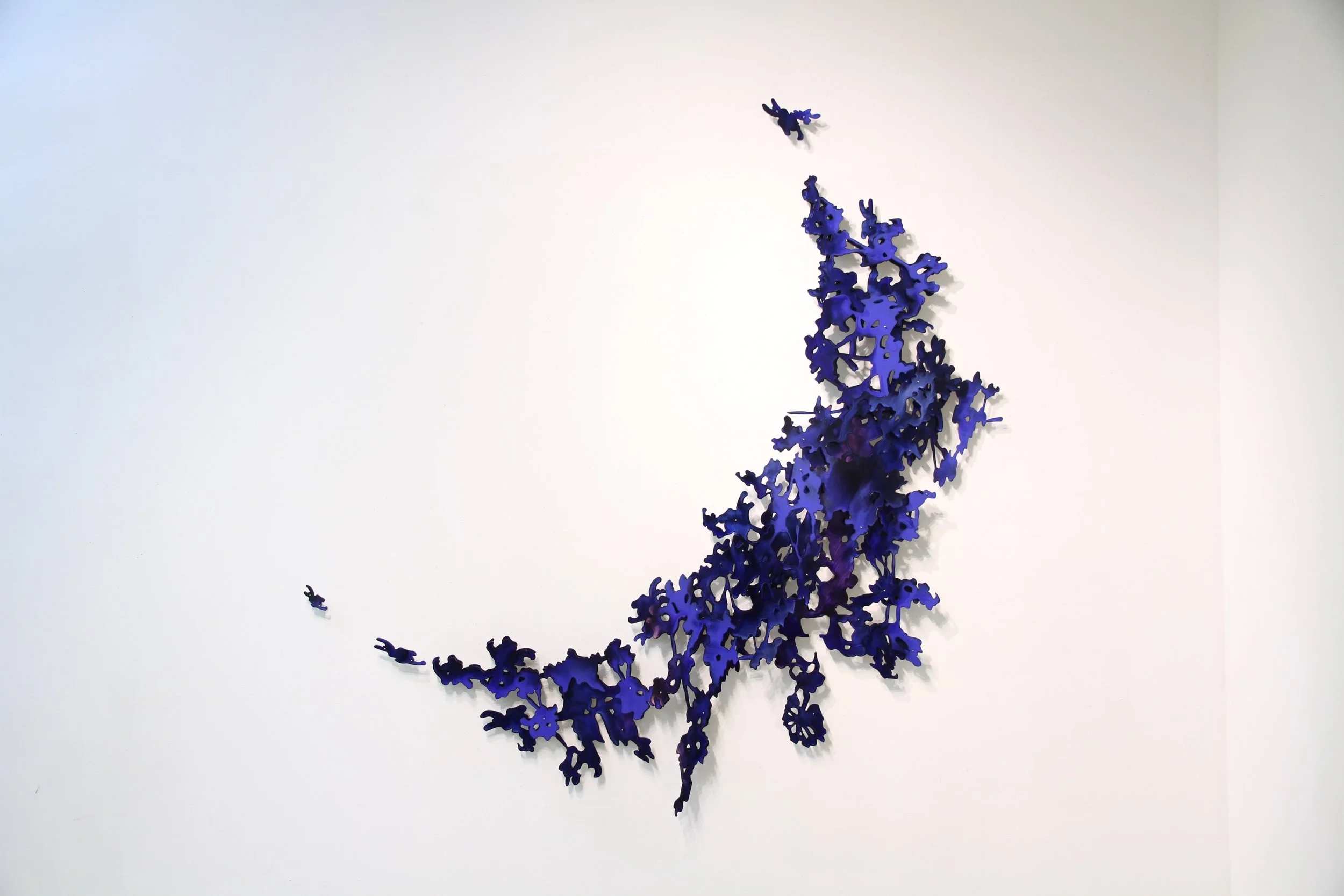 Crescent oil on aluminum 68" x 67"x 2.5" 2015