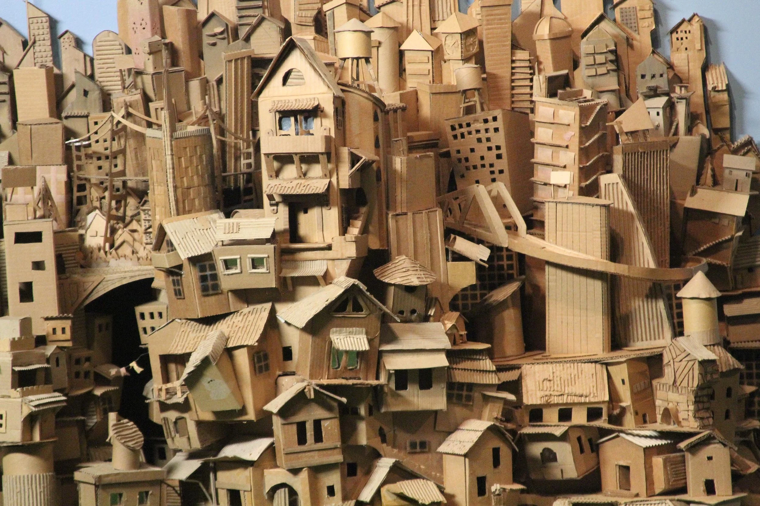 Cardboard city detail 2