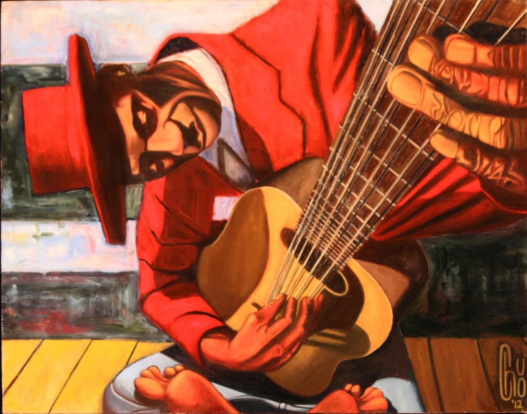 Man with Blue Guitar