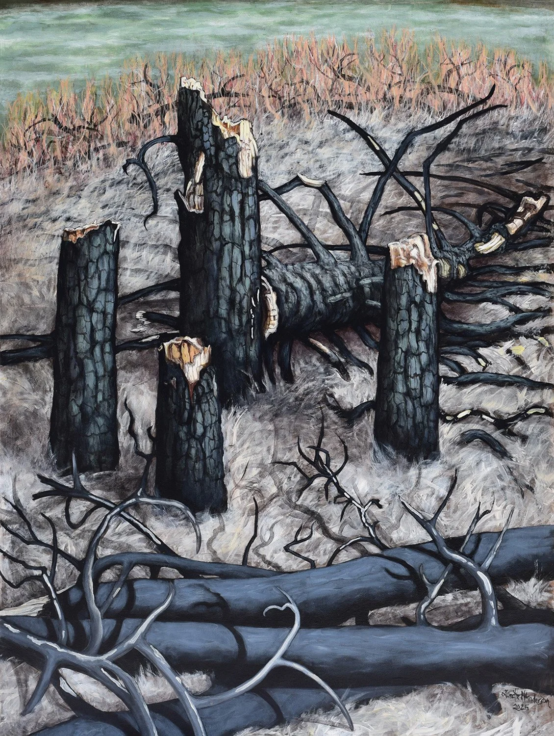 BURNT FOREST III. Acrylic on Canvas_36_ x 27_ (2025).jpg