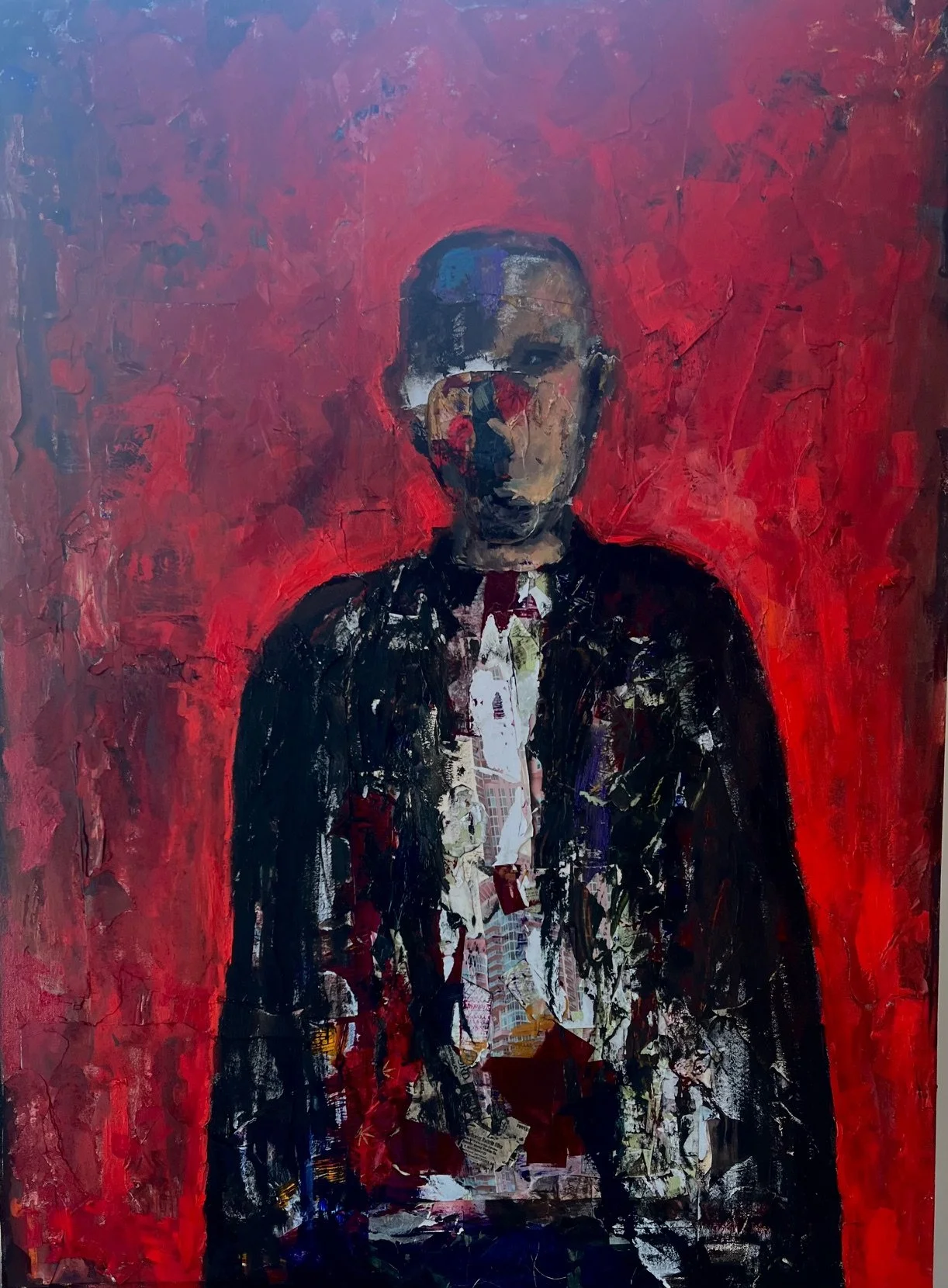 Gorcey, Harlequin, Mixed Media, 40X30 inches.jpg