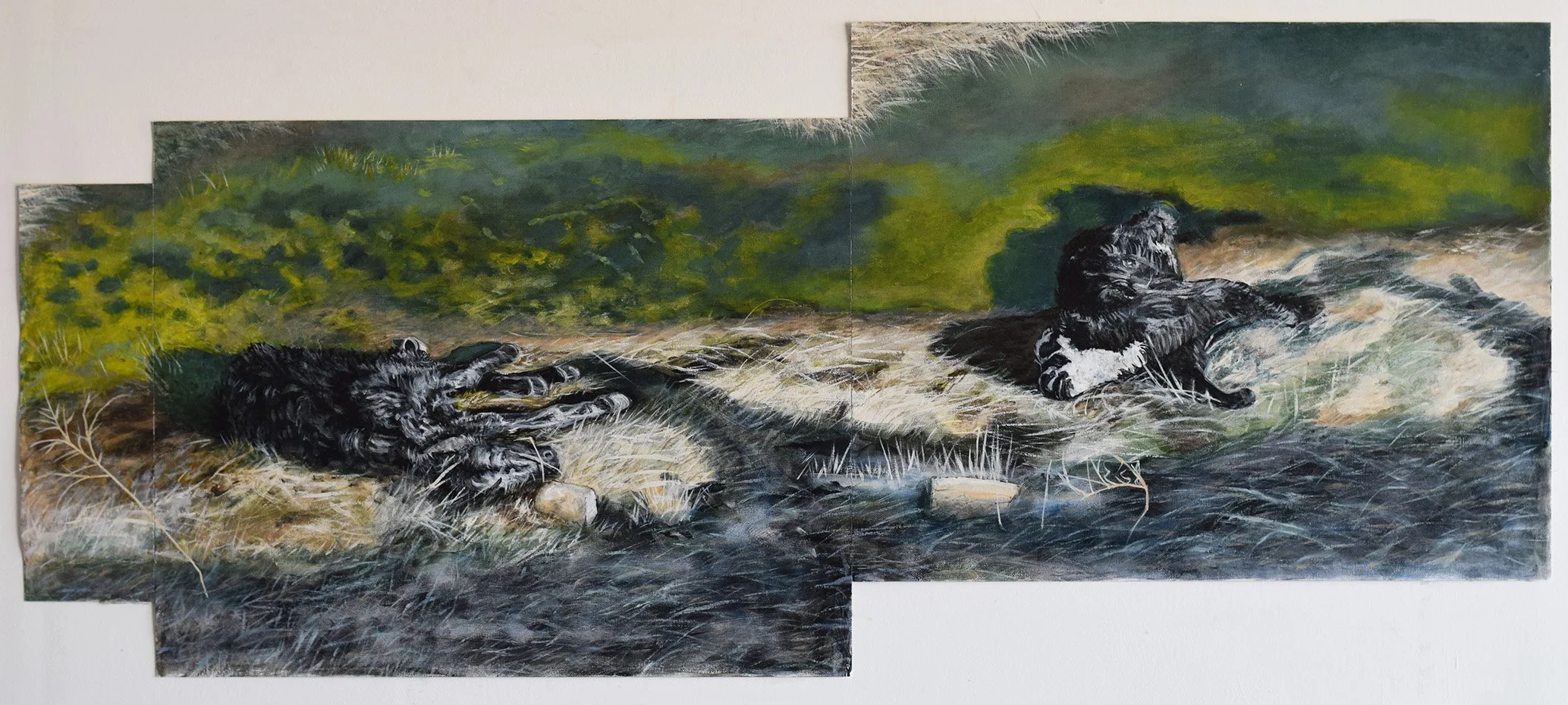 TWO CALVES_Acrylic on canvas_18.75_ x 44_ (2025).jpg