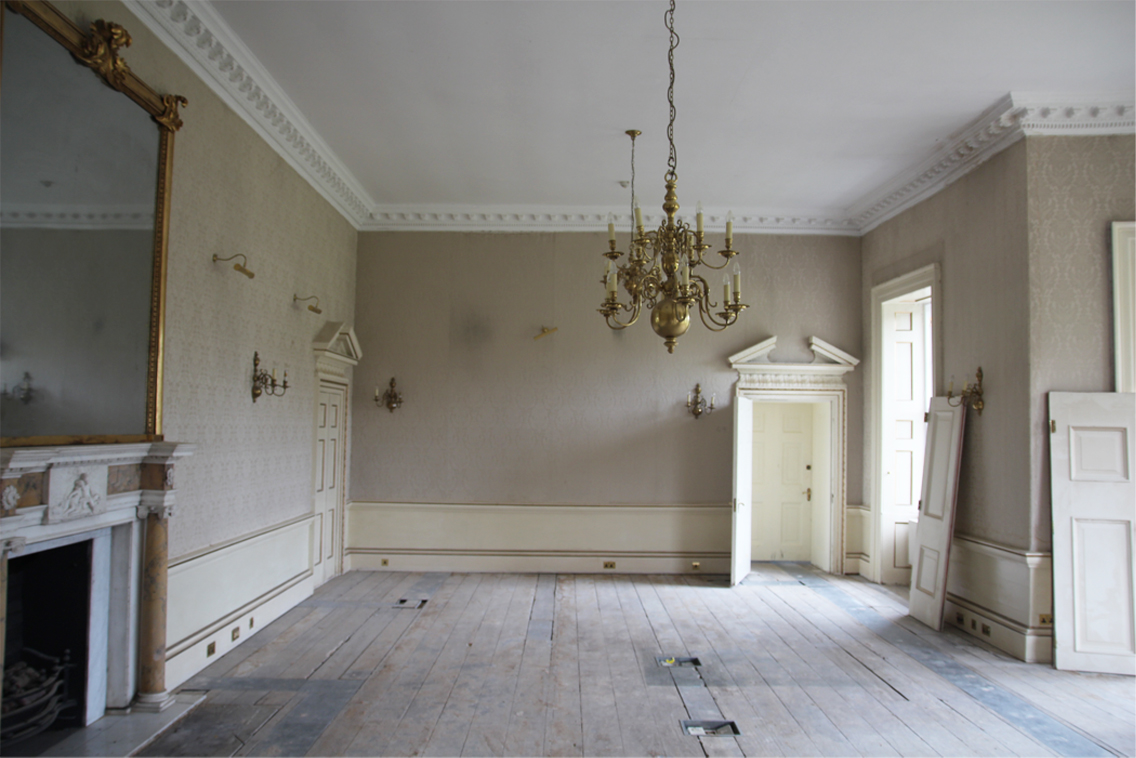 The location used for Dido and Elizabeth's bedroom at Kenwood House before work commenced.