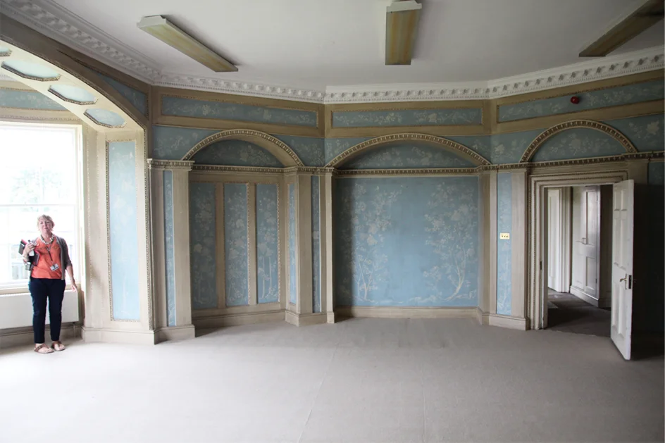 The location before work commenced.