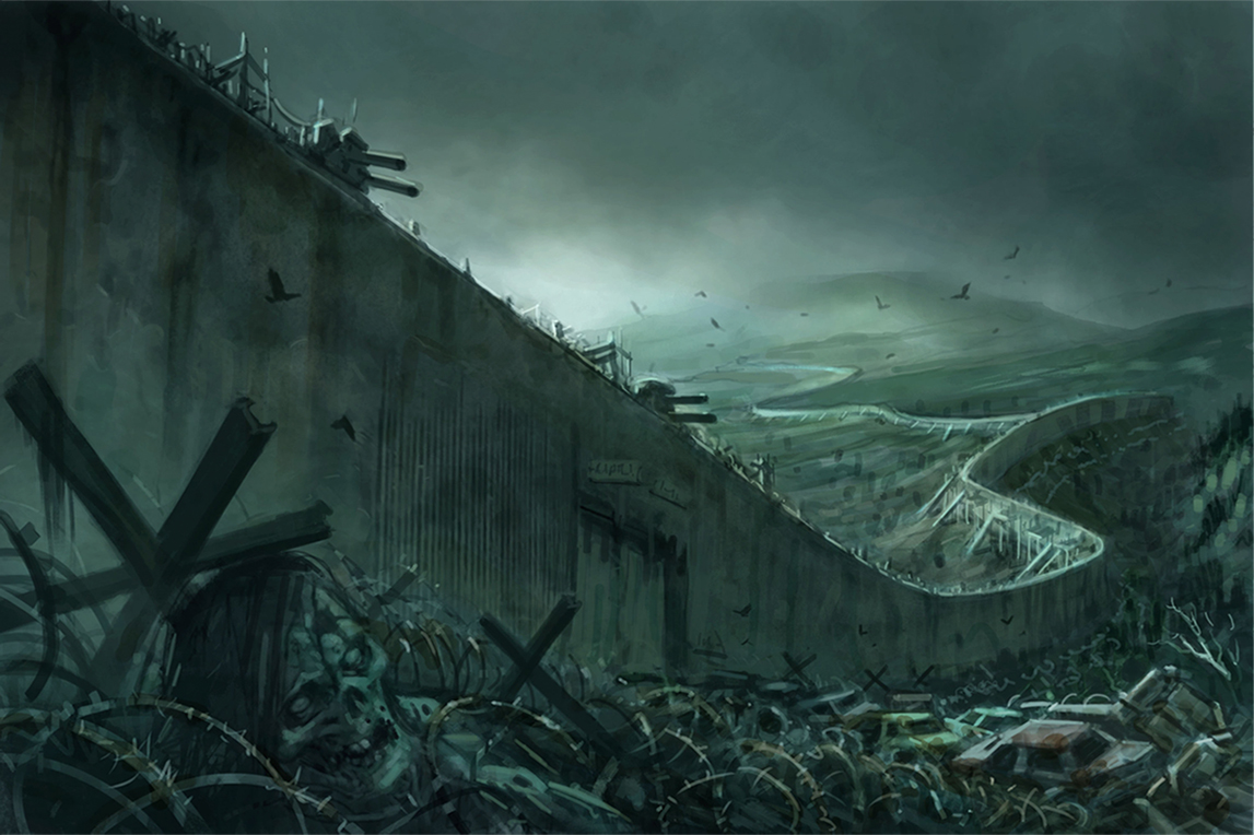 Concept visual of wall 35 years on.