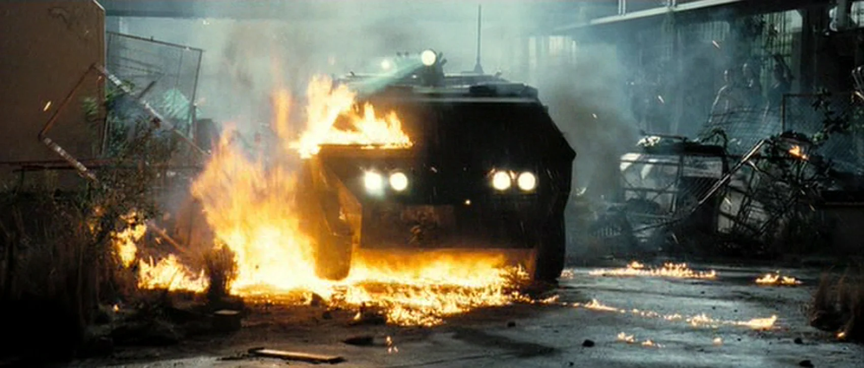 Stunt sequence shot in South Africa.