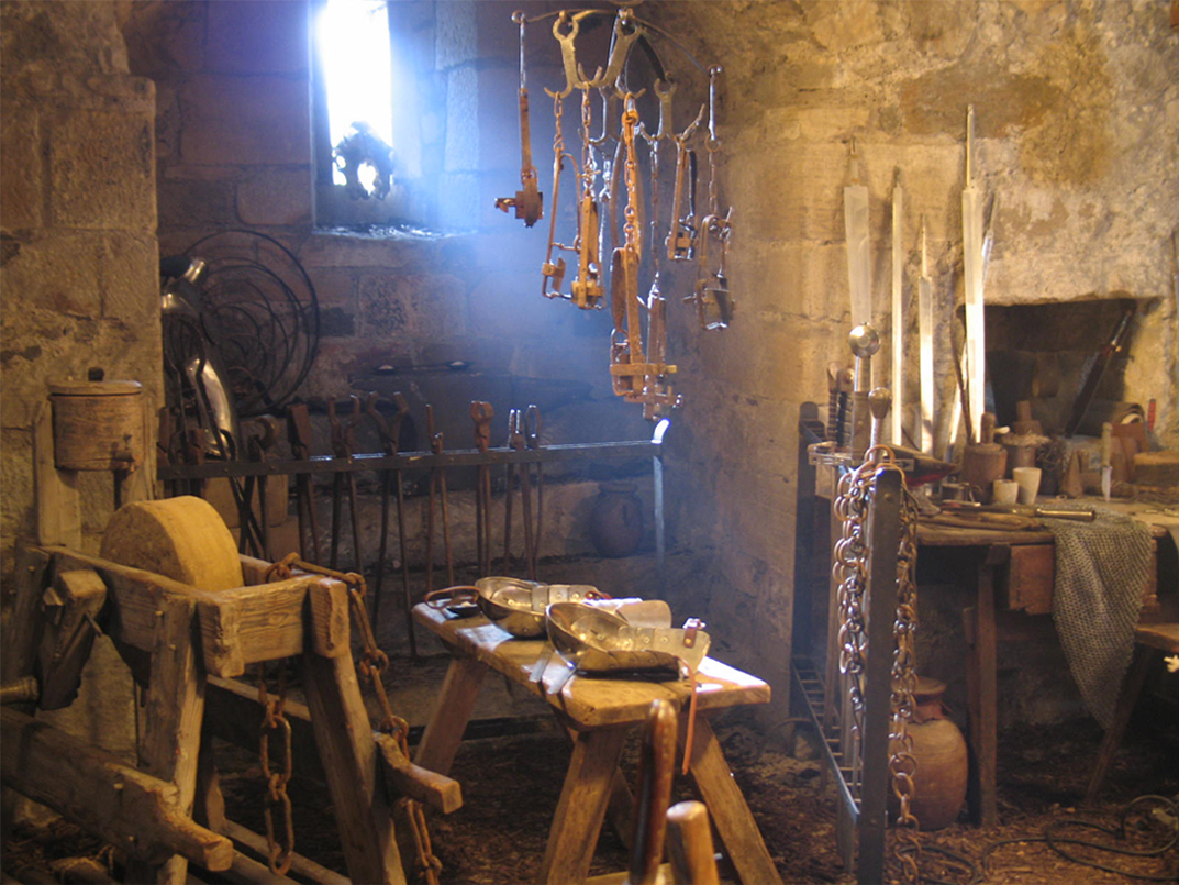 Interior blacksmith's set.