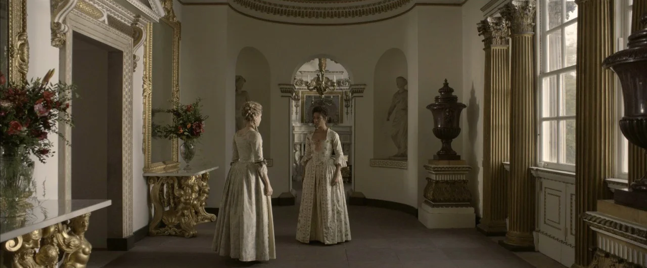 Dressed location as corridors of Kenwood House