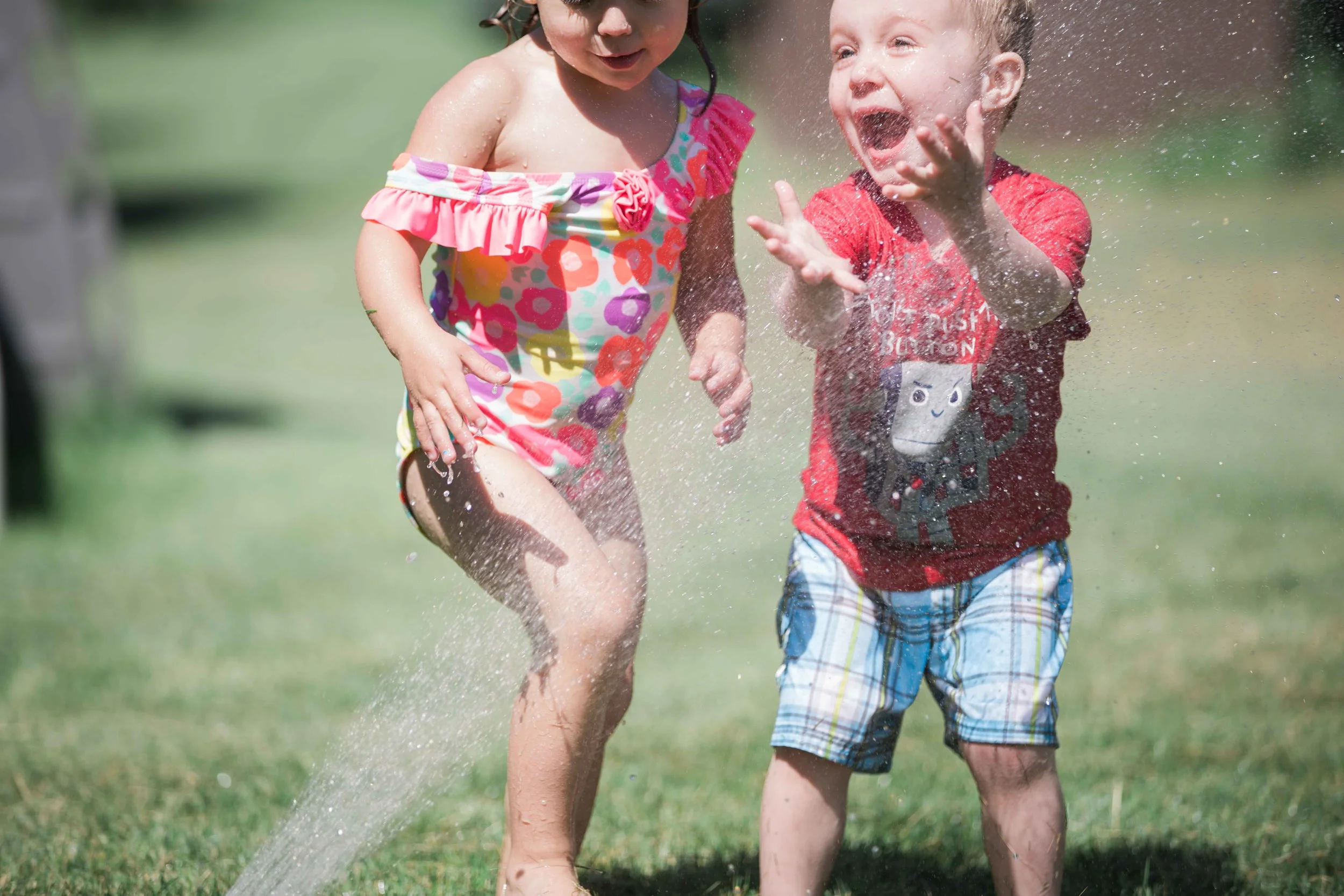 Kalli, RJ, and a hose