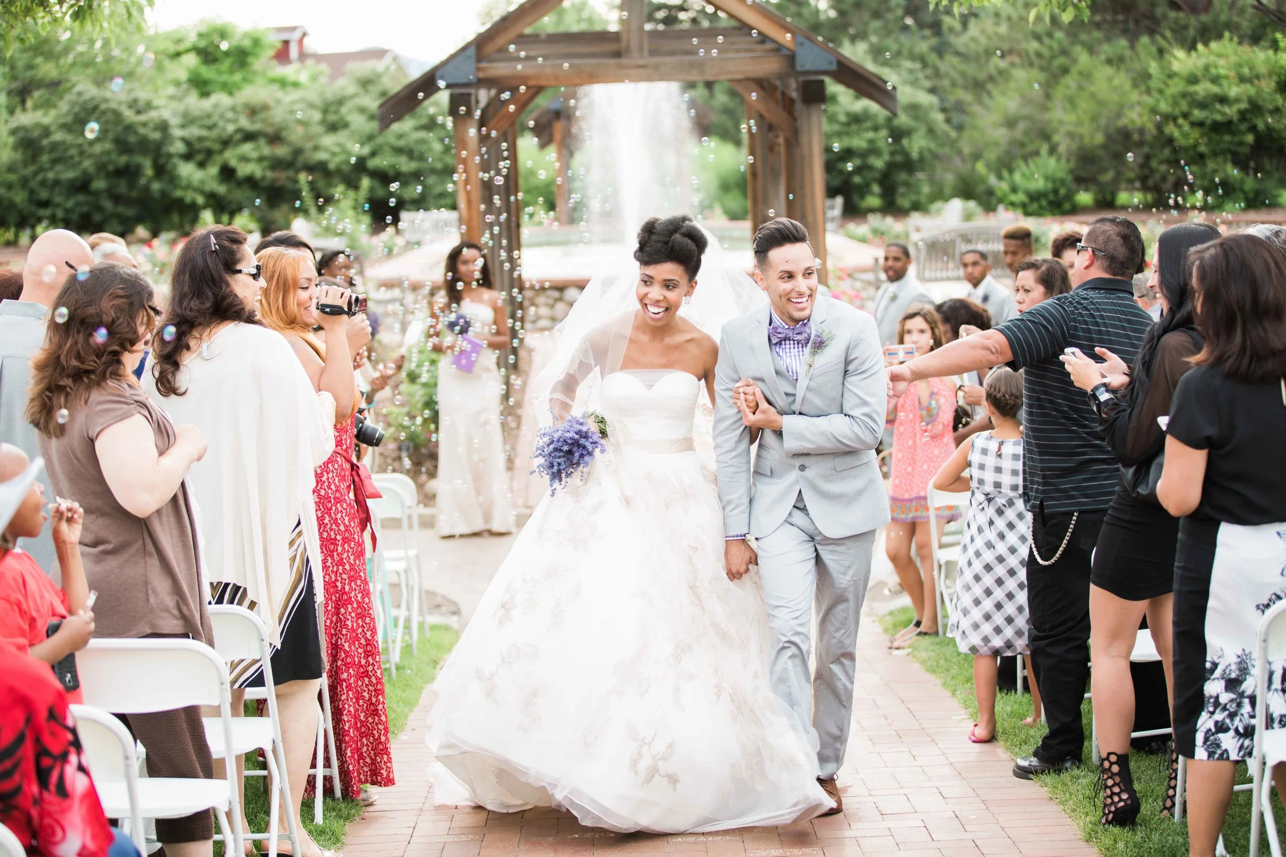 Tiyana &amp; Isaac's Summer Wedding at the Hudson Gardens in co