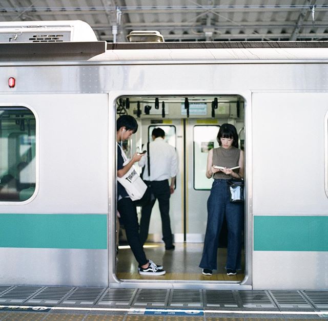 Public transportation &gt; driving any day || #tokyo #film #hasselblad503cw