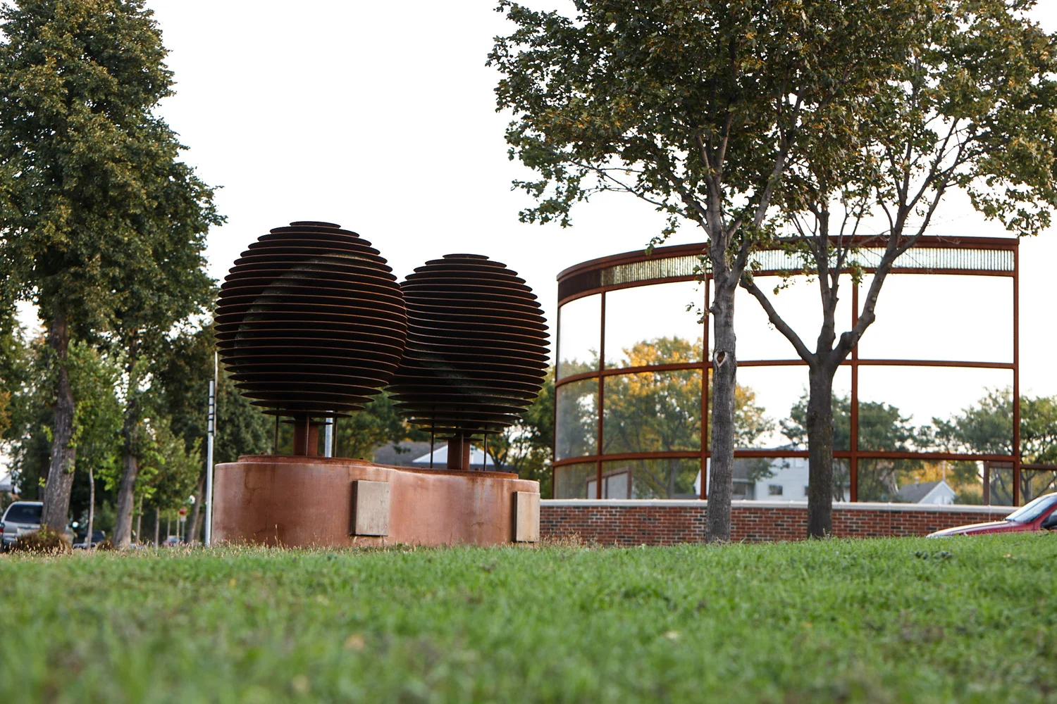 GREEN CAMPUS DOUBLE FLUX, MINNEAPOLIS, MN — JAMES BRENNER SCULPTURE