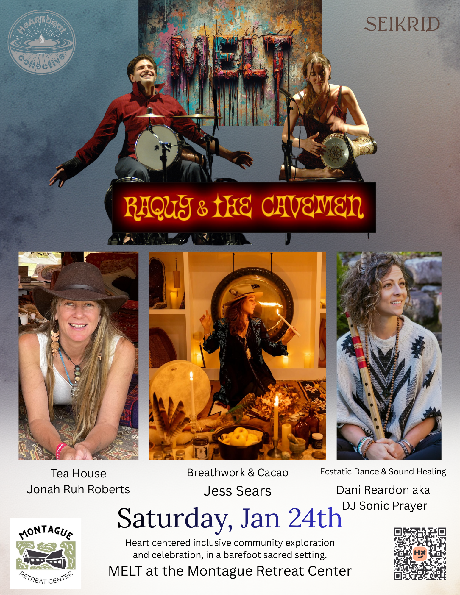 Raquy and the Cavemen at Montague Retreat Center