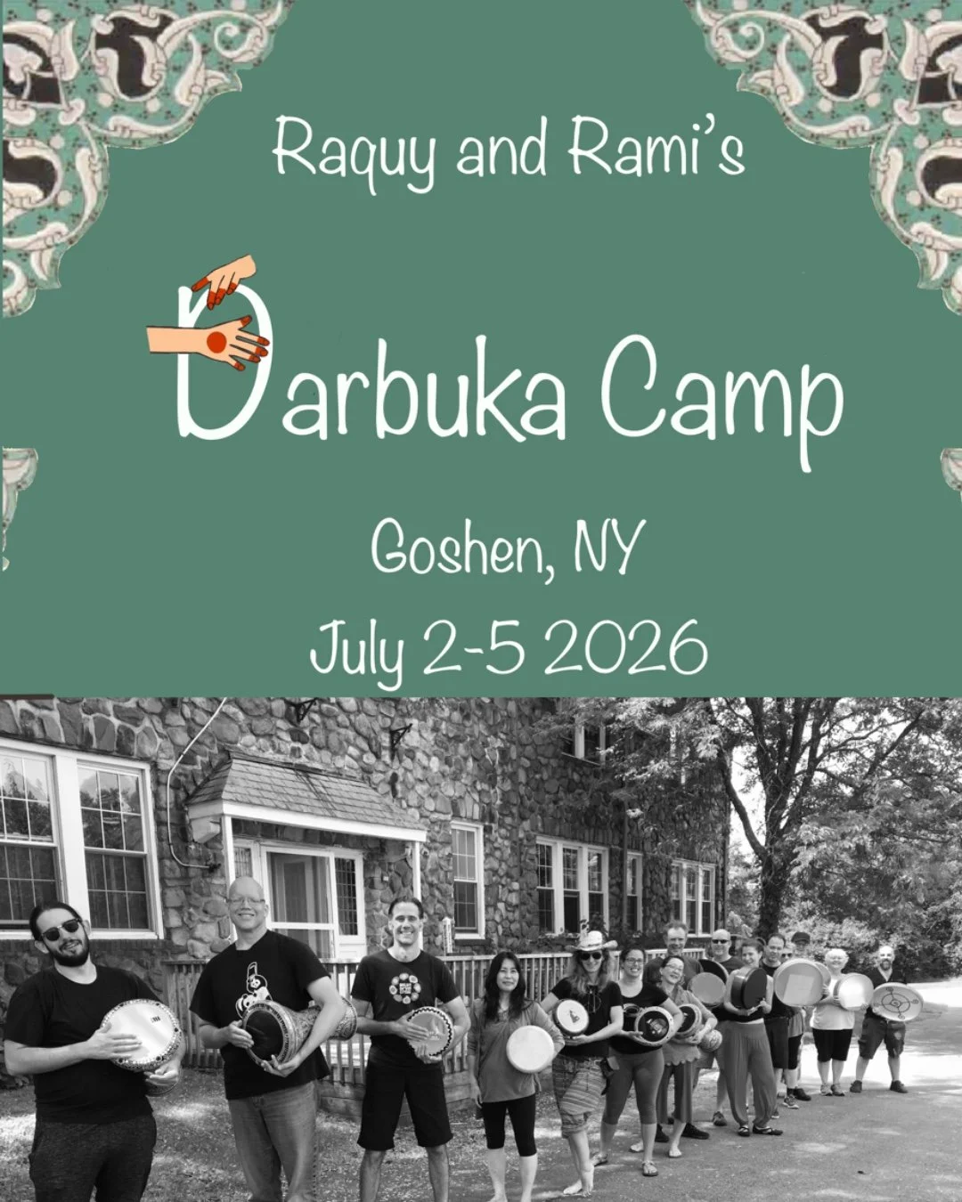Darbuka Camp Upstate NY July 2-5 2026