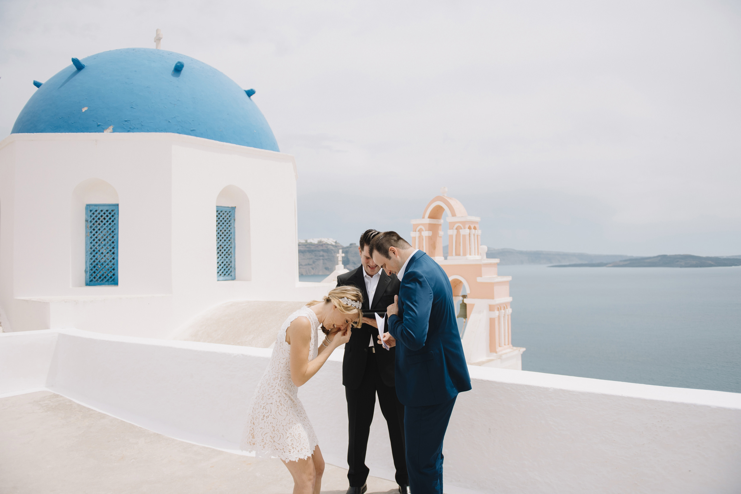 Oia Santorini Greece Destination Elopement Wedding Photographer Colby and Jess