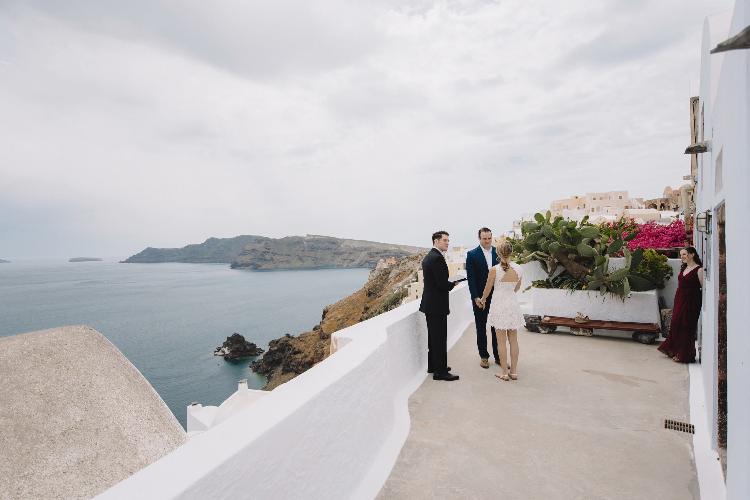 Oia Santorini Greece Destination Elopement Wedding Photographer Colby and Jess