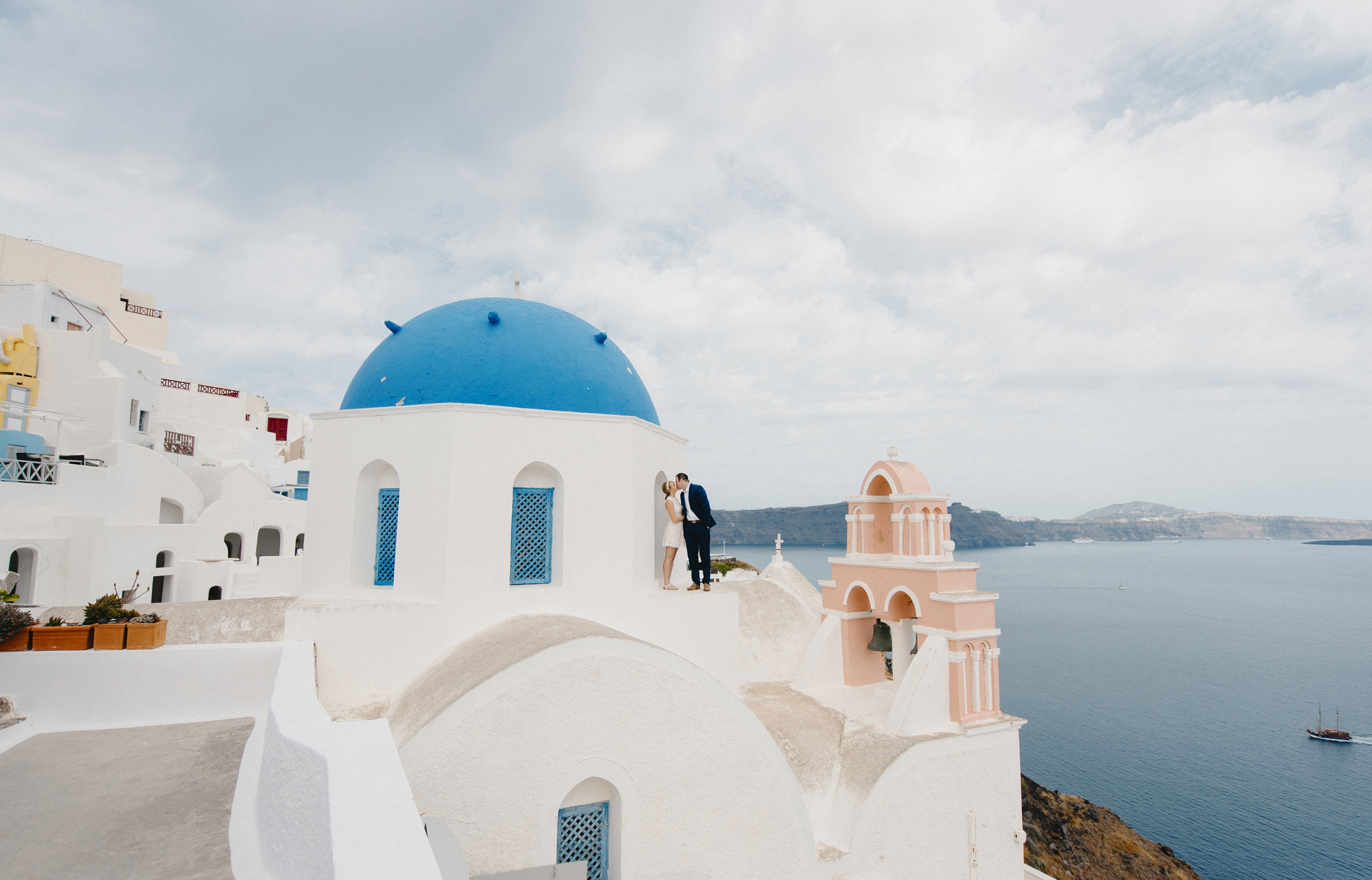 Oia Santorini Greece Destination Elopement Wedding Photographer Colby and Jess