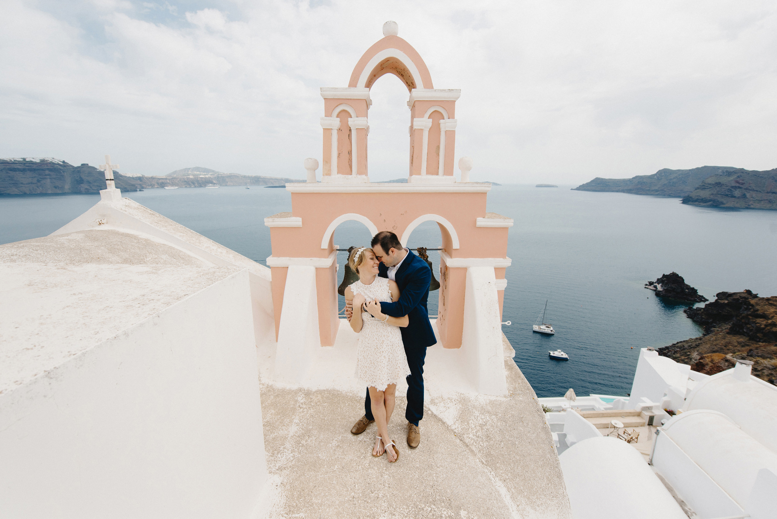 Oia Santorini Greece Destination Elopement Wedding Photographer Colby and Jess