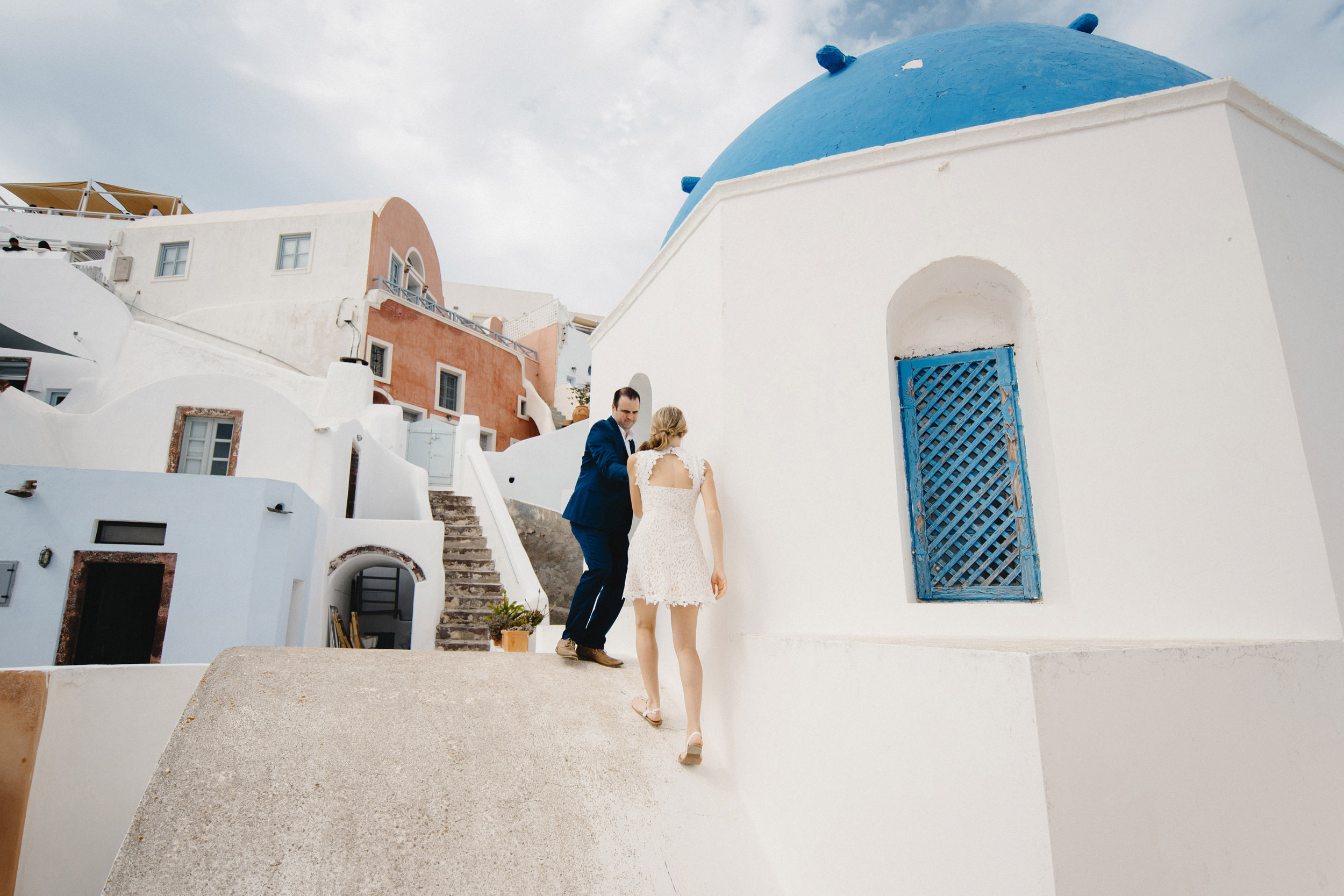 Oia Santorini Greece Destination Elopement Wedding Photographer Colby and Jess