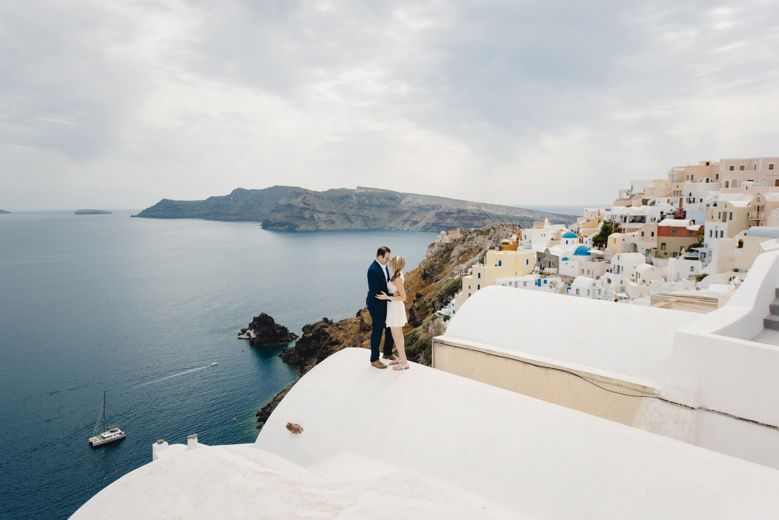 Oia Santorini Greece Destination Elopement Wedding Photographer Colby and Jess