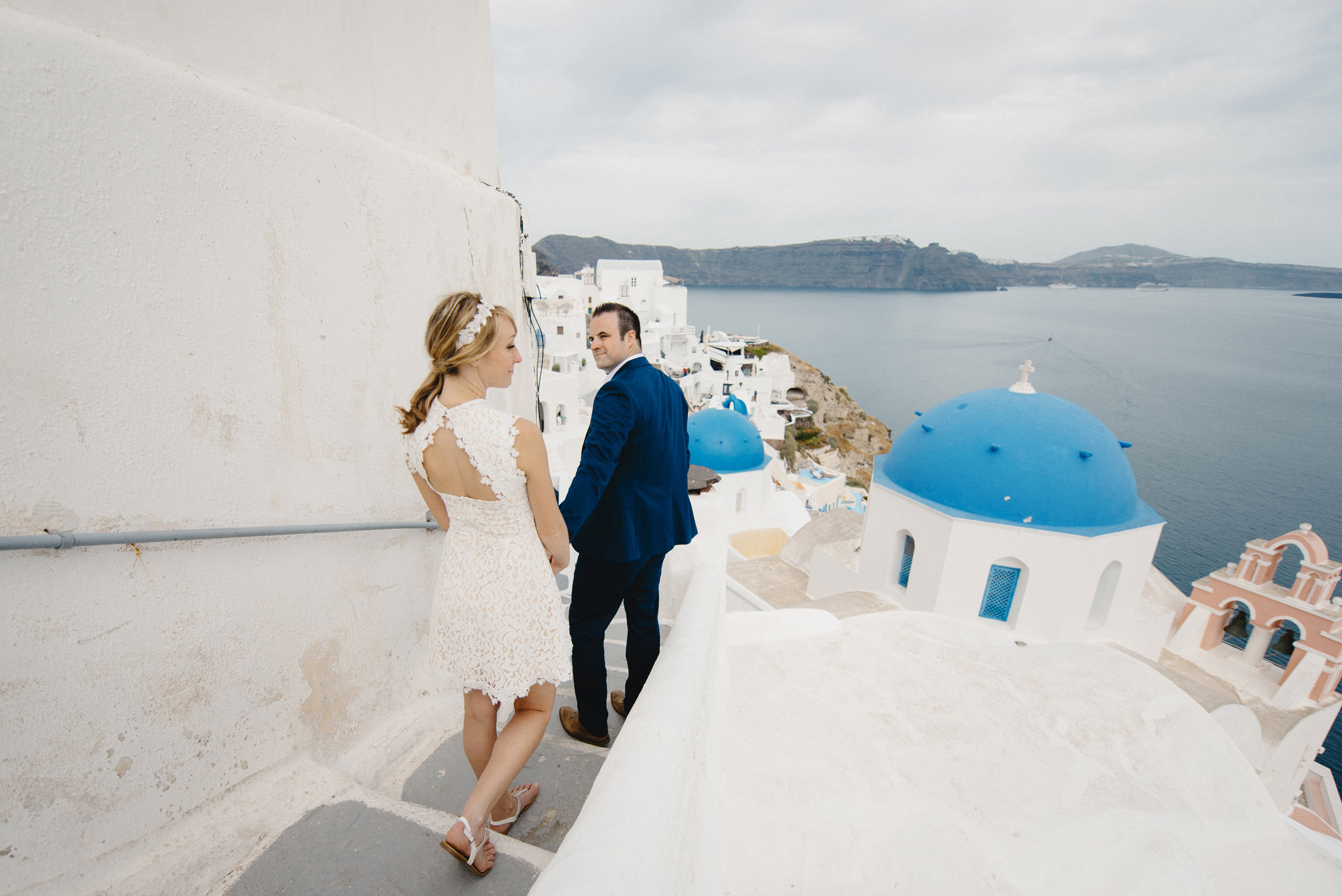 Oia Santorini Greece Destination Elopement Wedding Photographer Colby and Jess