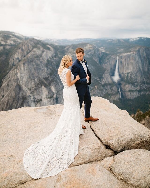 One year ago today in lovely Yosemite. Happy anniversary Morgan &amp; Sean!! ☺️🎉