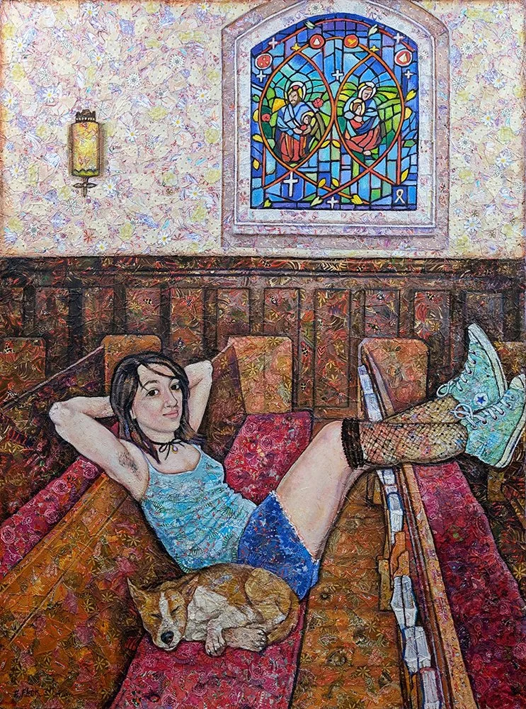 Isha's Day Off, 28x 40, 2019.jpg