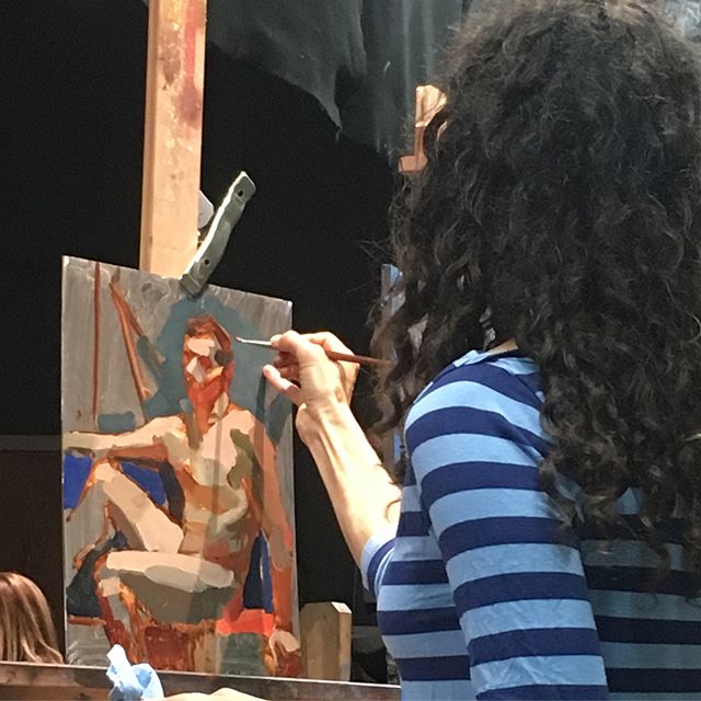 Yesterday was the last day of our Jennifer Balkan figure painting workshop. Sadly we had to send her back to Austin. We wish she could stay here forever!!! #araboston #academyofrealistart @jenniferbalkan #figurepainting #figurativeart #oilpainting #juicypaint #color #boston #austin