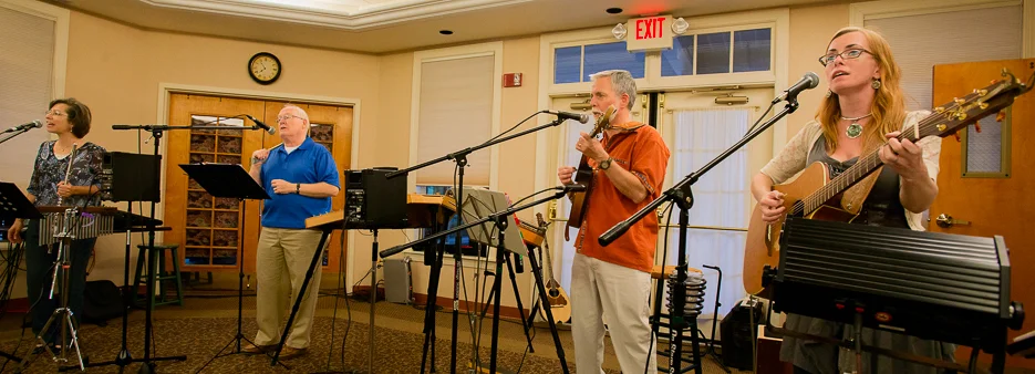 The Rizzetta's Tones (from left): Linda Lohr, Bill Stine, Randy Kochel, and Amanda Wells