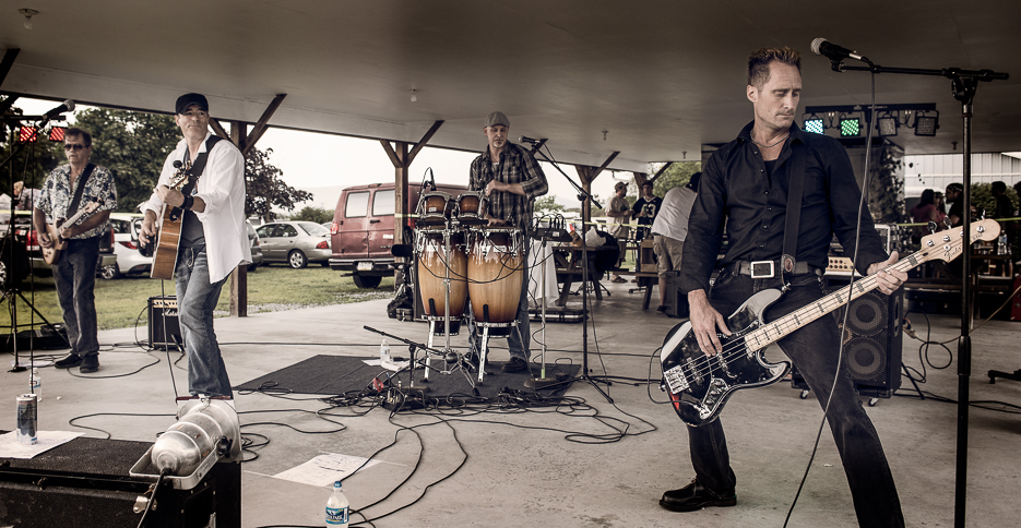 The Moonlight Mutts (from left): Allen Lee, "Rockin'" Rob Rogers, Scott "Stymie" Erskine, and Todd "Whitey" Vukmanic