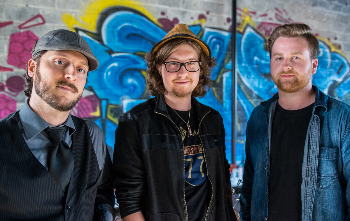 The Justin Angelo Band (from left): Brendan Stengle, Justin Angelo, and Dustin Love