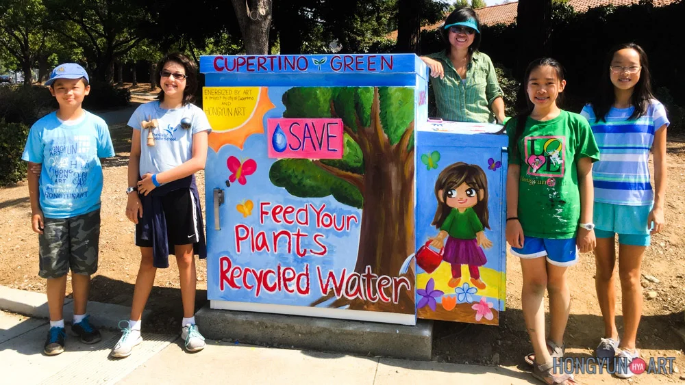 Winner - Energized by Art, Utility Box Art Competition. Kindergarten to 2nd grade age category