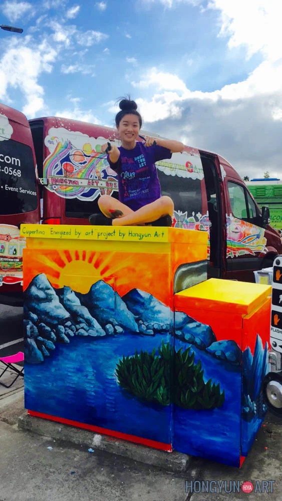 Winner - Energized by Art, Utility Box Art Competition. 9th grade to 12th grade age category