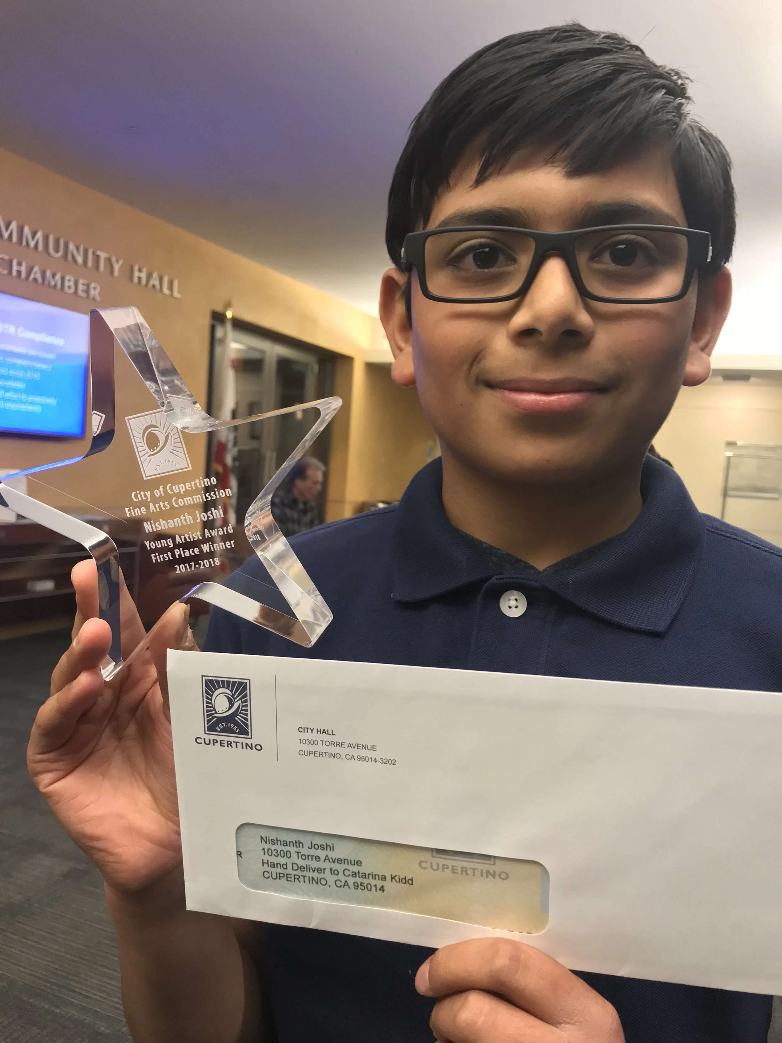 WINNER - 2018-01 Cupertino Young Artist