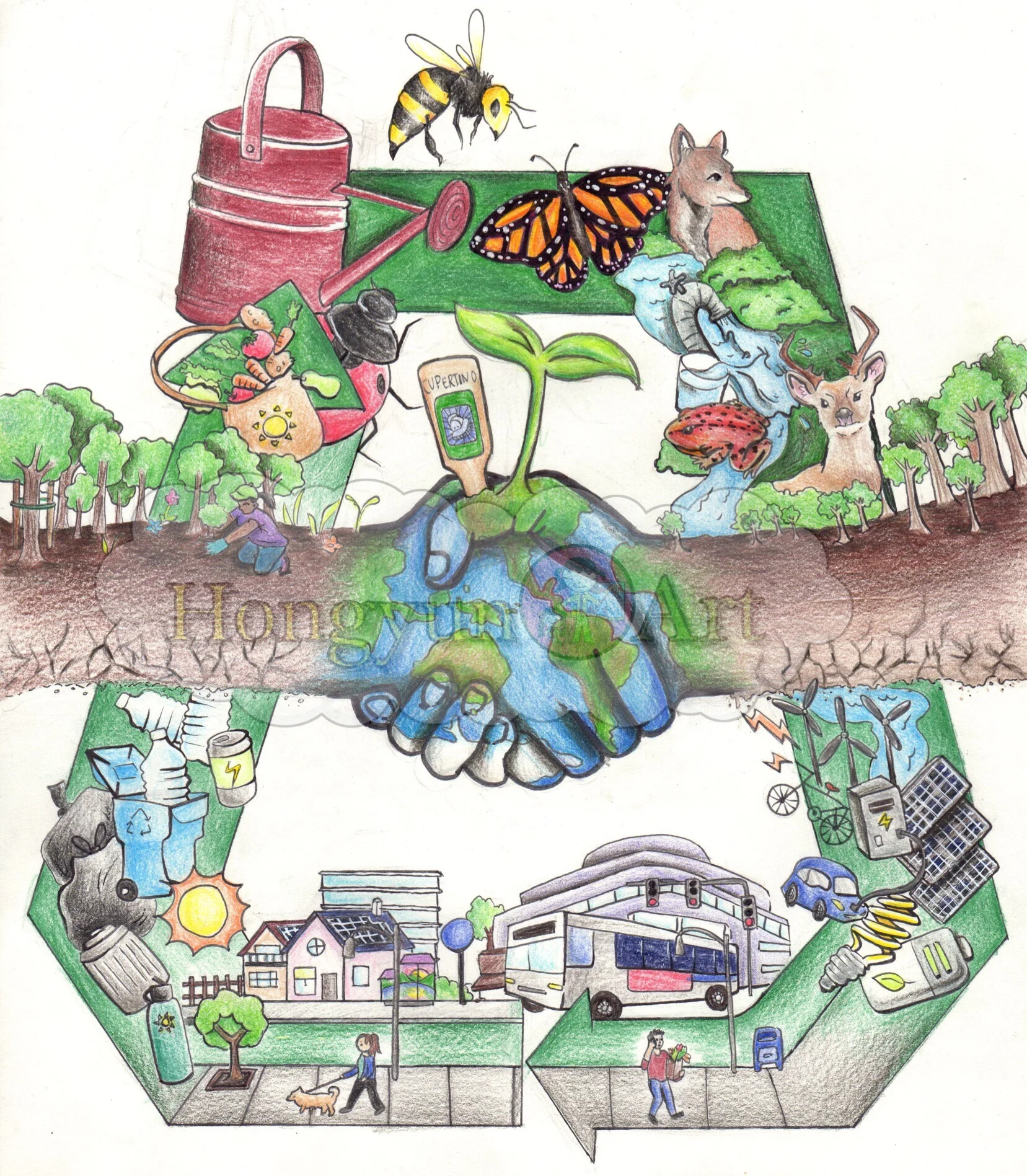 2018 Cupertino Earth Day Festival Poster Artwork
