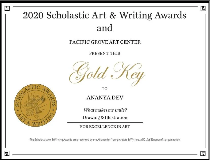 WINNER - Gold Key - Scholastic Art and Writing Award